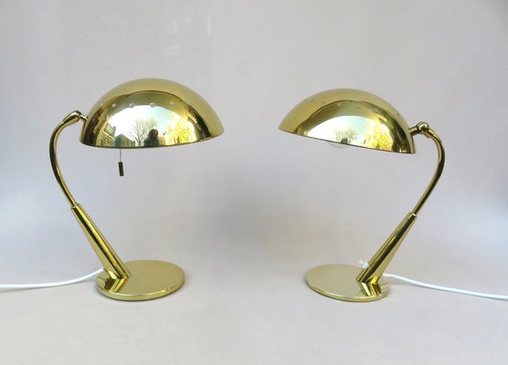 Brass Table Lamps from Hillebrand Lighting, 1960s, Set of 2-EY-1122155