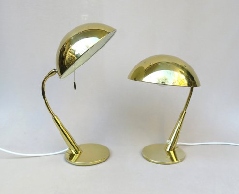 Brass Table Lamps from Hillebrand Lighting, 1960s, Set of 2-EY-1122155