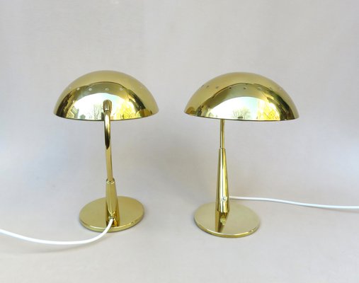 Brass Table Lamps from Hillebrand Lighting, 1960s, Set of 2-EY-1122155