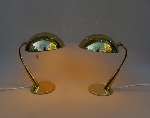 Brass Table Lamps from Hillebrand Lighting, 1960s, Set of 2-EY-1122155