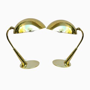 Brass Table Lamps from Hillebrand Lighting, 1960s, Set of 2-EY-1122155