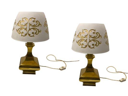 Brass Table Lamps from Zonca, 1960s, Set of 2-JJC-2040495