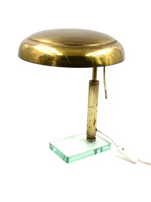 Brass Table or Desk Lamp by Pietro Chiesa for Fontana Arte, 1940s-TXN-1057981