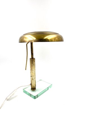 Brass Table or Desk Lamp by Pietro Chiesa for Fontana Arte, 1940s-TXN-1057981