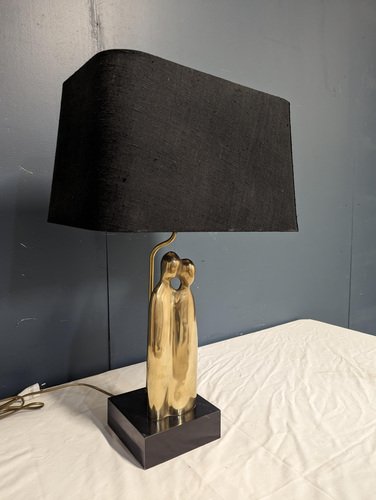 Brass The Lovers Table Lamp, 1980s