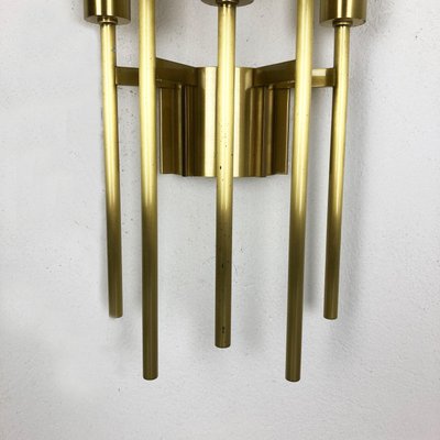 Brass Theatre Wall Ceiling Light in the Style of Stilnovo, Italy, 1970s-QZ-1149886