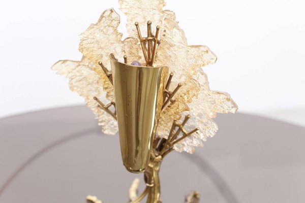 Brass Tree Table Lamp by Henri Fernandez, 1970s-VLZ-632123