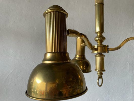 Brass Triple Spot Pendant Lamp from Hillebrand, Germany, 1970s-RDS-1425603