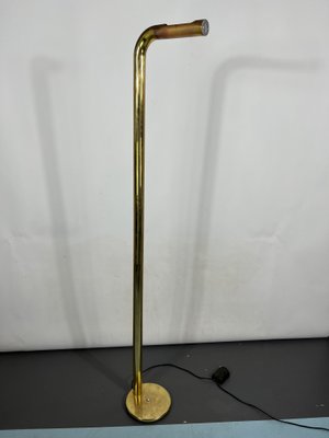 Brass Tube Floor Lamp, Italy, 1970s-OT-1298497