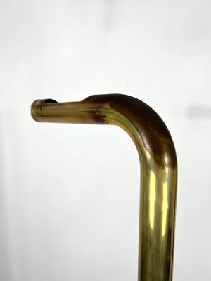 Brass Tube Floor Lamp, Italy, 1970s-OT-1298497