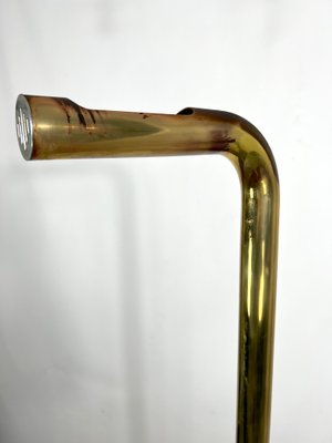 Brass Tube Floor Lamp, Italy, 1970s-OT-1298497