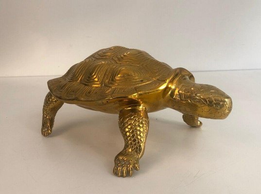 Brass Turtle Sculpture-BA-1365494