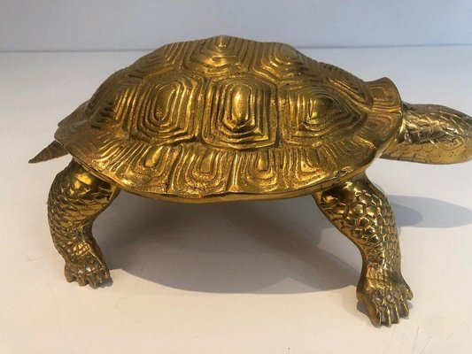 Brass Turtle Sculpture-BA-1365494