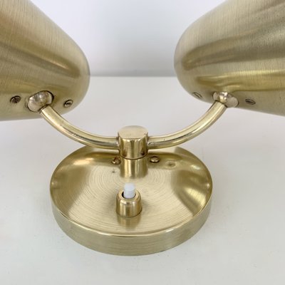 Brass Two Lights Sconce by Jacques Biny, 1950-EW-2028340