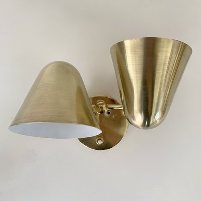 Brass Two Lights Sconce by Jacques Biny, 1950-EW-2028340