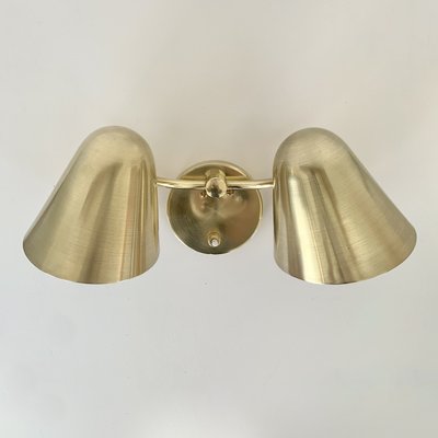 Brass Two Lights Sconce by Jacques Biny, 1950-EW-2028340