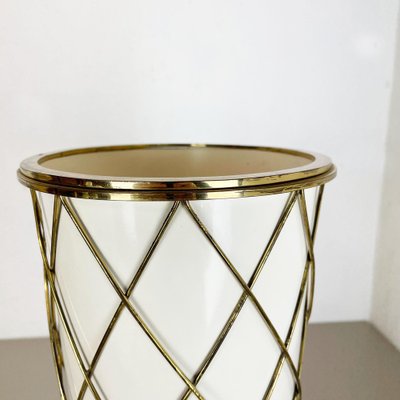 Brass Umbrella Stand attributed to United Workshops, Munich, Germany, 1950s-QZ-1449564