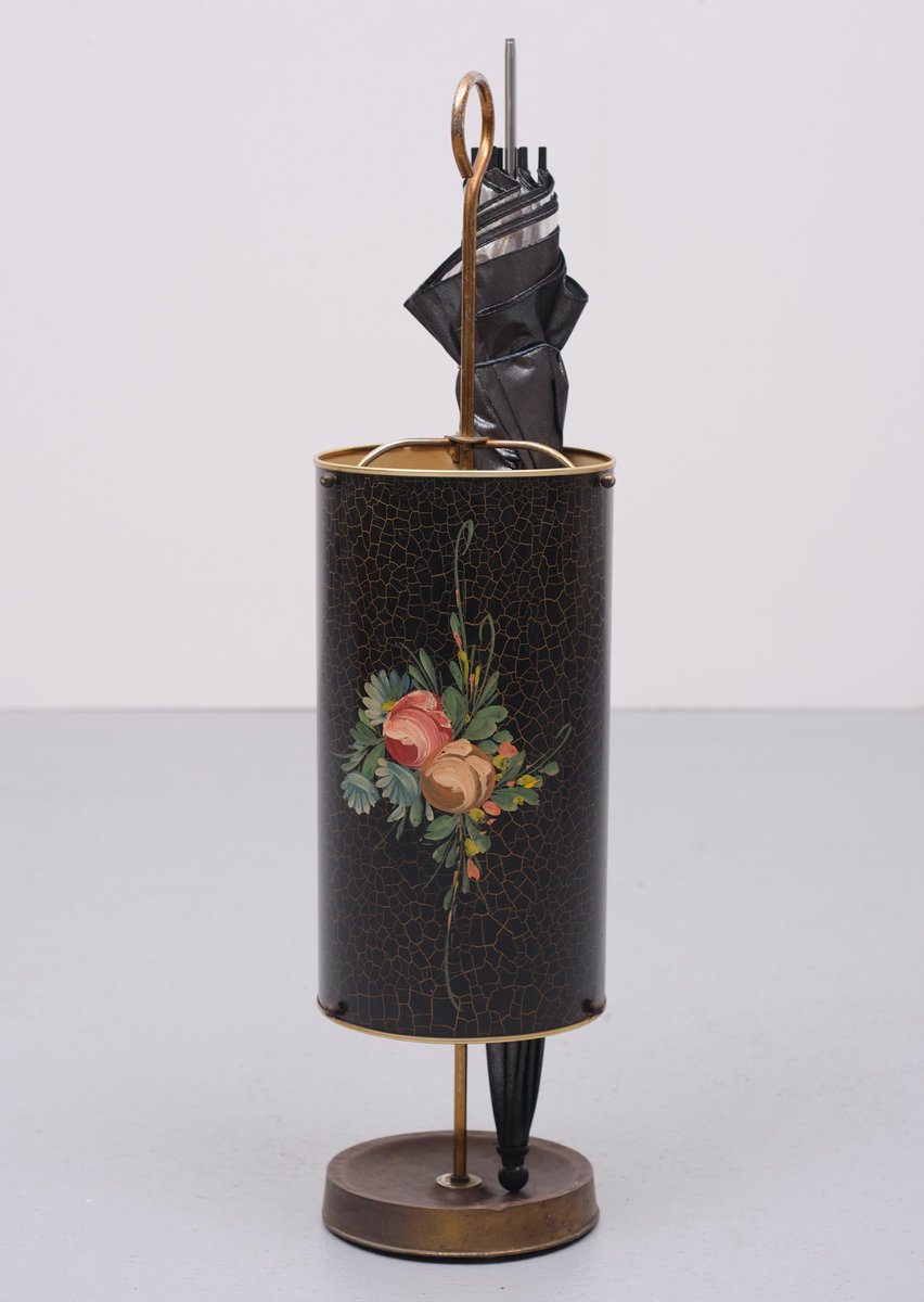 Brass Umbrella Stand, Holland, 1950s