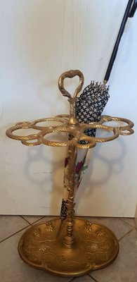 Brass Umbrella Stand with Snake Decor-QDP-750361