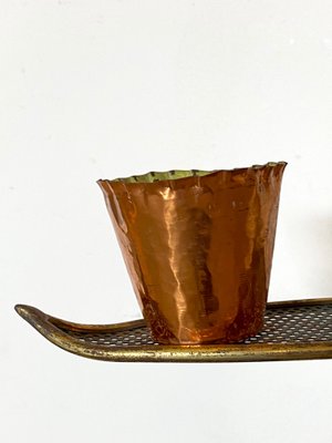 Brass Vase Holder Stand, 1950s-NPC-1285416