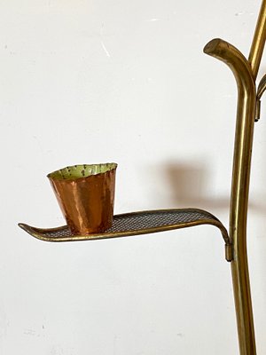 Brass Vase Holder Stand, 1950s-NPC-1285416