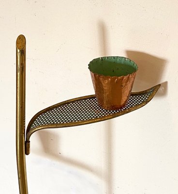 Brass Vase Holder Stand, 1950s-NPC-1285416