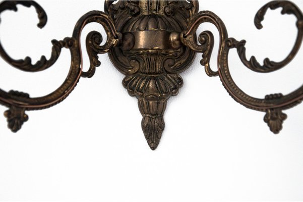 Brass Wall Lamp, Poland, 1950s-BXB-1305963