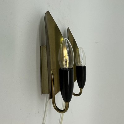 Brass Wall Lamps, 1950s, Set of 2-BGP-1720226