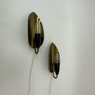 Brass Wall Lamps, 1950s, Set of 2-BGP-1720226