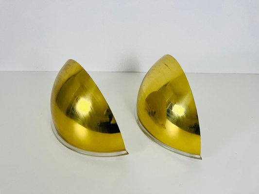 Brass Wall Lamps by Florian Schulz, 1970s, Set of 2-PUK-1409879