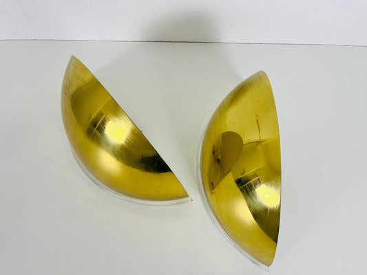 Brass Wall Lamps by Florian Schulz, 1970s, Set of 2-PUK-1409879