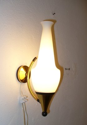 Brass Wall Lamps from Stilnovo, 1950s, Set of 2-EI-117834