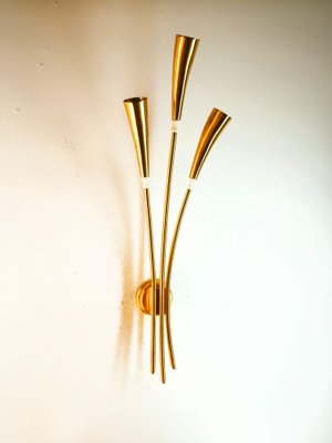 Brass Wall Light by Oscar Torlasco-QLH-2043129