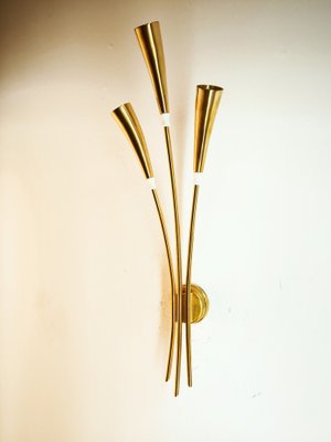 Brass Wall Light by Oscar Torlasco-QLH-2043129