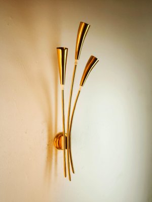 Brass Wall Light by Oscar Torlasco-QLH-2043129