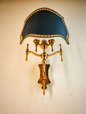 Brass Wall Light with Decorated Fan-QLH-2021609