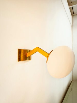 Brass Wall Light with Oval Glass-QLH-2021644