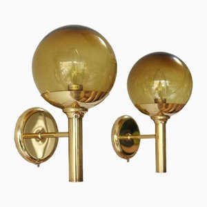 Brass Wall Lights by Sven Mejlstrøm for Mejlstrøm Belysning, 1960s, Set of 2-FJP-1801602