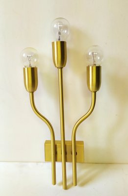 Brass Wall Lights from Gaetano Sciolari,1960s, Set of 2-EI-1358174