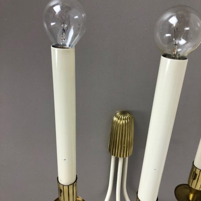 Brass Wall Lights from United Workshop Munich, Germany, 1950s, Set of 2-QZ-1052949