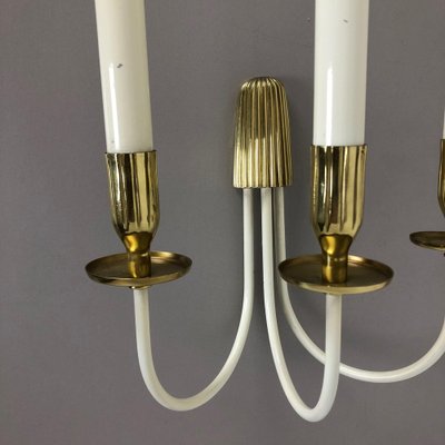 Brass Wall Lights from United Workshop Munich, Germany, 1950s, Set of 2-QZ-1052949