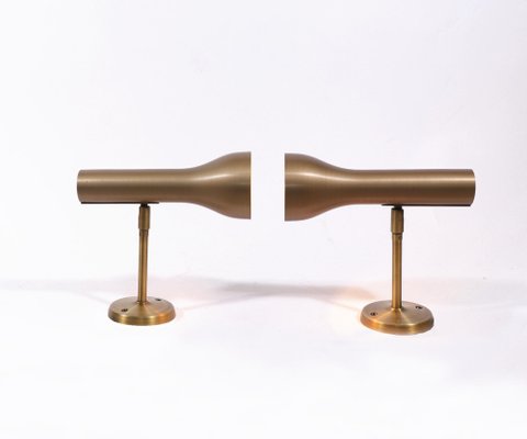 Brass Wall Spots by Lad Team for Swiss Lamps International, Germany, 1960s, Set of 2-DEK-1094272