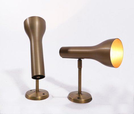 Brass Wall Spots by Lad Team for Swiss Lamps International, Germany, 1960s, Set of 2-DEK-1094272