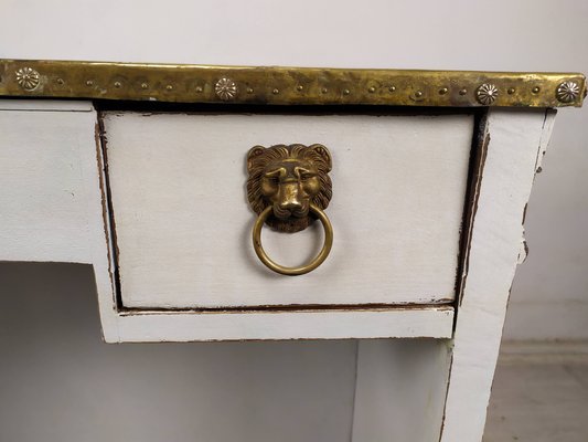 Brass White Patinated Counter, 1890s-EAD-1782038