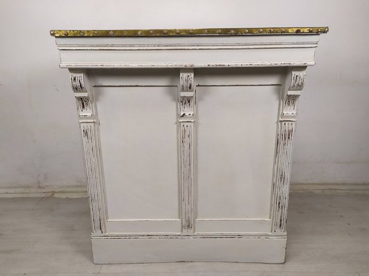 Brass White Patinated Counter, 1890s-EAD-1782038