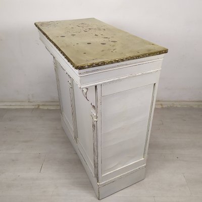 Brass White Patinated Counter, 1890s-EAD-1782038