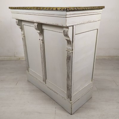 Brass White Patinated Counter, 1890s-EAD-1782038