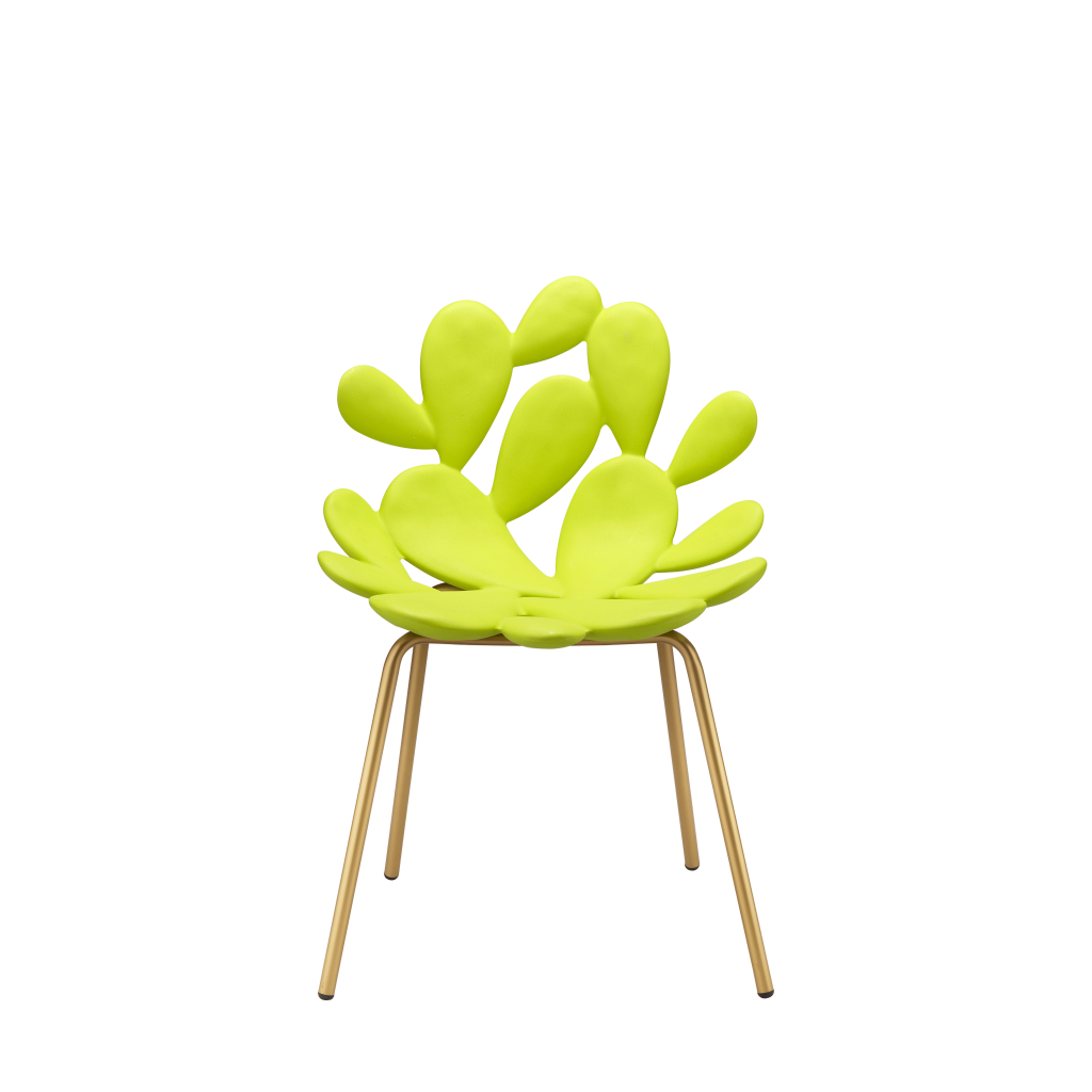 Filicudi Chair Brass - Set of 2 pieces by Qeeboo