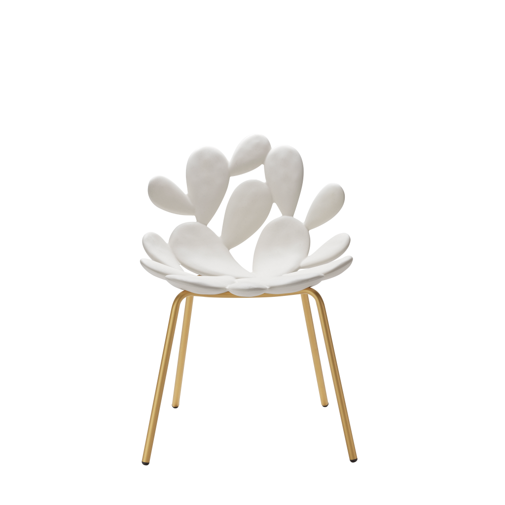 Filicudi Chair Brass - Set of 2 pieces by Qeeboo