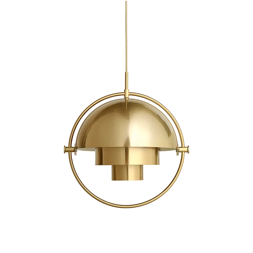 Multi-Lite Pendant Lamp by Gubi #Large/Shiny Brass/Brass